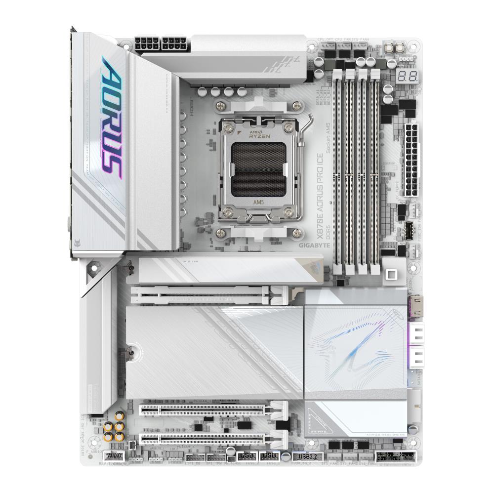 Mainboard GIGABYTE AMD X870E SAM5 ATX Memory DDR5 Memory slots 4 X870EAORUSPROICE1.1