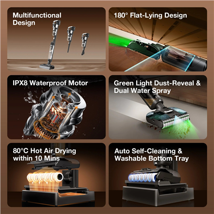 Jimmy Vacuum Cleaner and Washer | PW11 Plus | Cordless operating | Washing function | 400 W | 21.6 V | Operating time (m