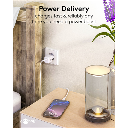Goobay 20 W USB-C PD GaN Fast Charger Nano | USB-C