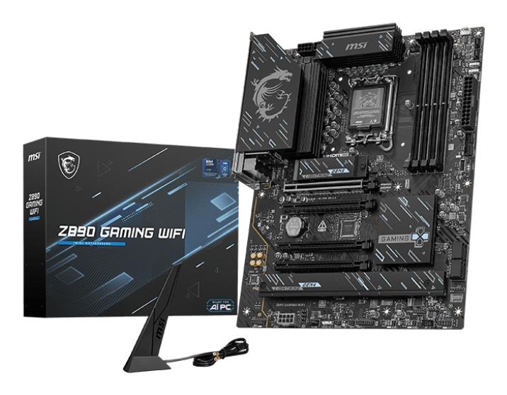 Mainboard MSI Intel Z890 LGA 1851 (Socket V1) ATX RAM DDR5-SDRAM 4xSlots Wi-Fi Yes Bluetooth Yes 3xNumber of M.2 (M) slots Z890GAMINGWIFI
