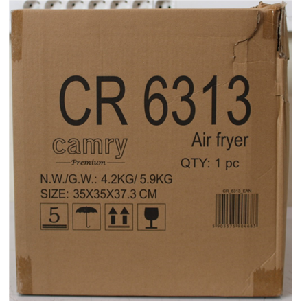 SALE OUT. Camry CR 6313 Airfryer Oven, 12 programs, Capacity 5l, White | Camry Airfryer Oven | CR 6313 | Power 2000 W |