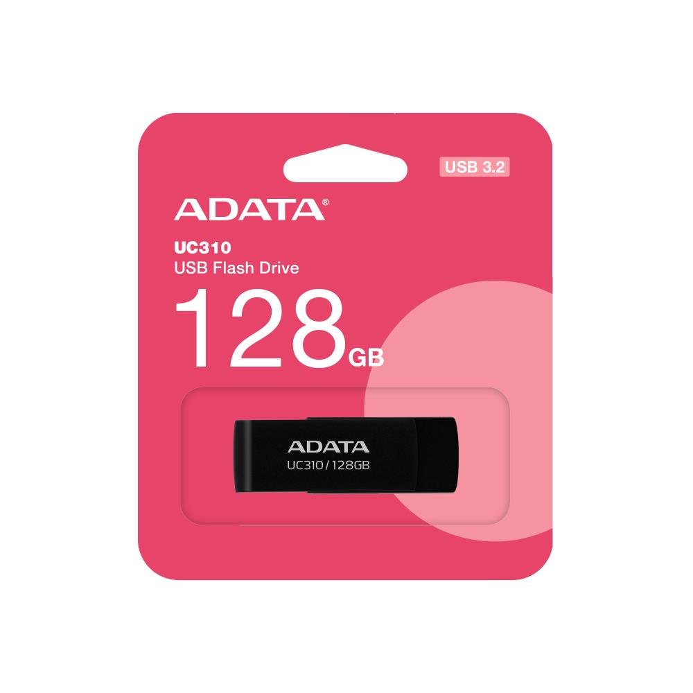 MEMORY DRIVE FLASH USB3.2 128G/BLACK UC310-128G-RBK ADATA