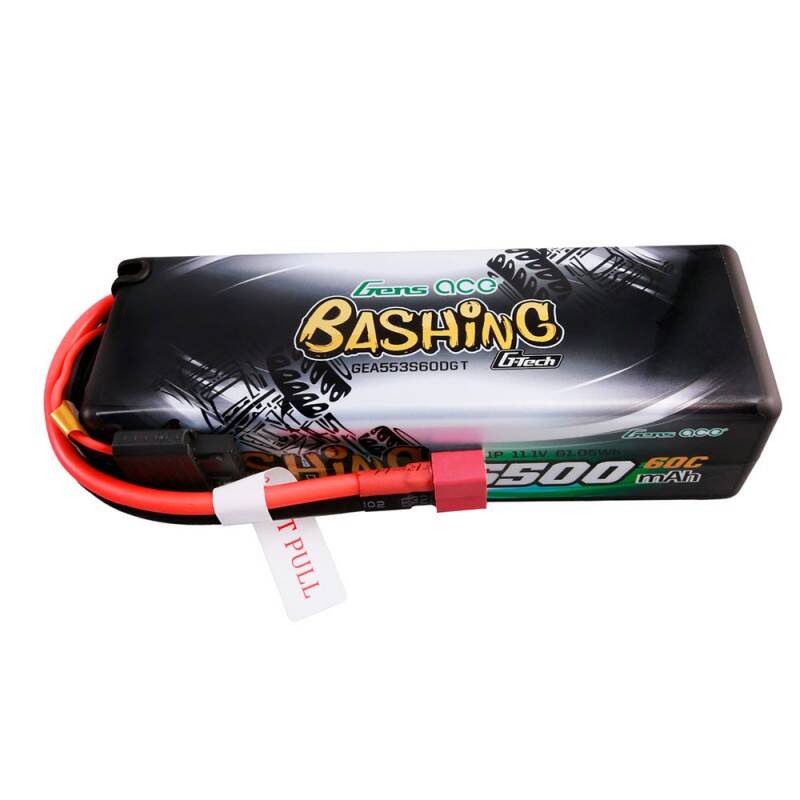 Gens ace G-Tech 5500mAh 11.1V 3S1P 60C HardCase 15# car Battery - Image 2