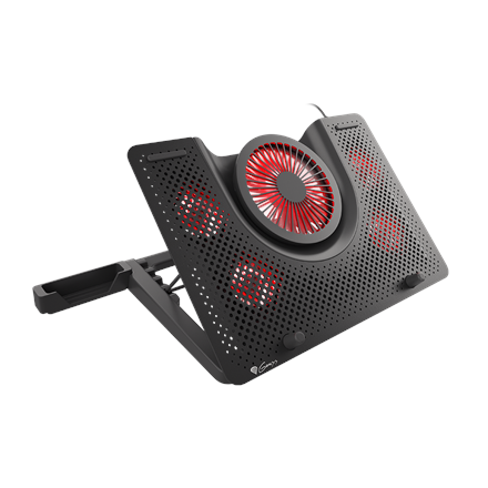 GENESIS Laptop cooling pad, OXID 550 15.6-17.3 5 FANS, LED LIGHT, 1 USB | Genesis | Laptop cooling pad, OXID 550 | Black
