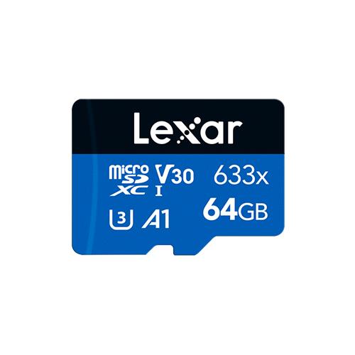 MEMORY MICRO SDXC 64GB UHS-I/W/A LMSBLPL064G-BNANG LEXAR