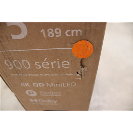 SALE OUT. Philips 75MLED920/12 75" (189cm) 4K QD MiniLED Ambilight TV | SALE OUT. Philips | 4K Ambilight TV | 75MLED920/