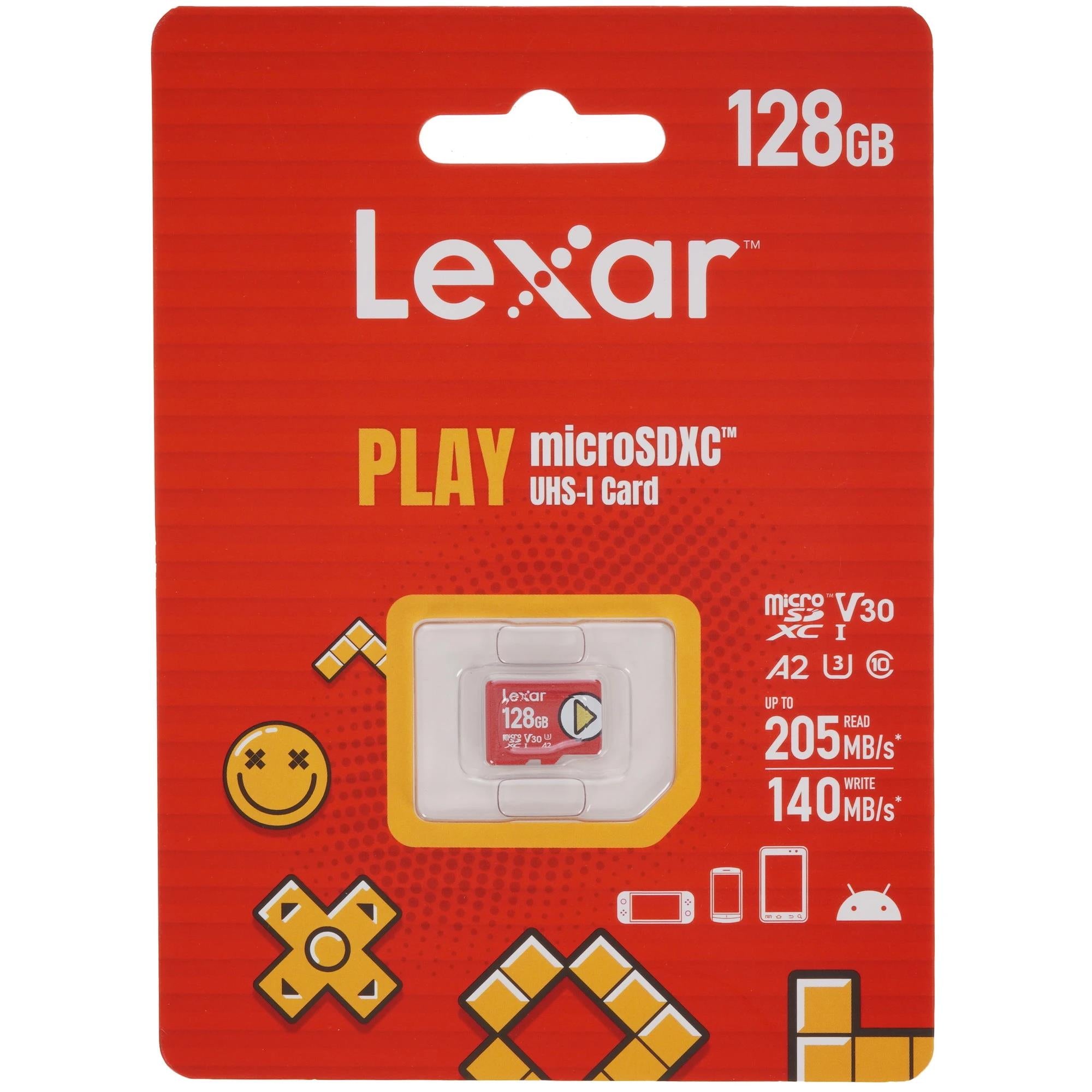 MEMORY MICRO SDXC 128GB UHS-I/PLAY LMSPLAY128G-BNSNG LEXAR