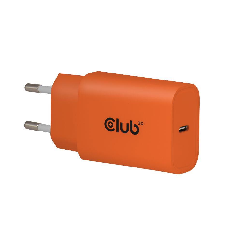 MOBILE CHARGER WALL USB-C/2PK 30W ORANGE CAC-3023 CLUB3D
