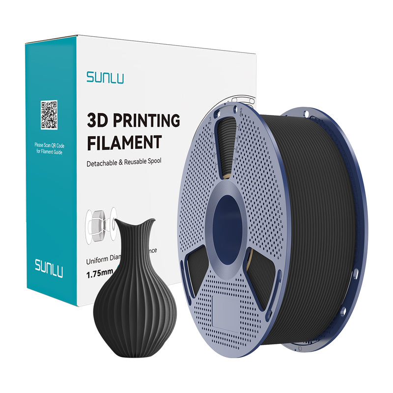 Sunlu PLA Classic Black Filament 1.75mm 1KG - Image 1