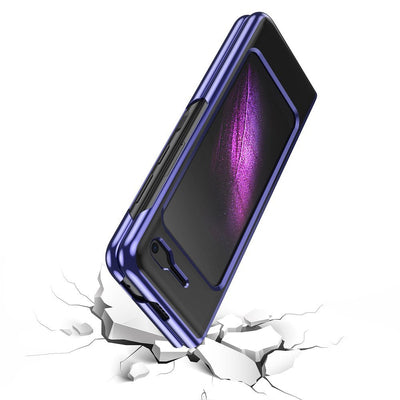 Plating Case hard case Electroplating frame Cover for Samsung Galaxy Fold blue — Hurtel
