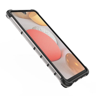 Honeycomb Case armor cover with TPU Bumper for Samsung Galaxy A42 5G transparent — Hurtel