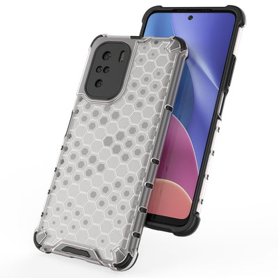 Honeycomb Case armor cover with TPU Bumper for Xiaomi Redmi K40 Pro+ / K40 Pro / K40 / Poco F3 green — Hurtel