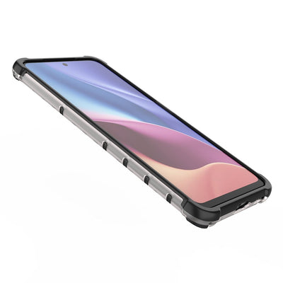Honeycomb Case armor cover with TPU Bumper for Xiaomi Redmi K40 Pro+ / K40 Pro / K40 / Poco F3 transparent — Hurtel