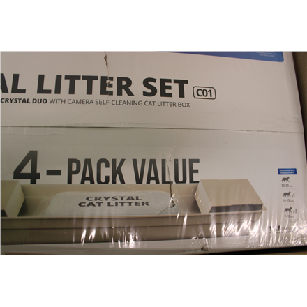 SALE OUT. | PETKIT Crystal Litter for Purobot Crystal Duo, 4 bags | DAMAGED PACKAGING