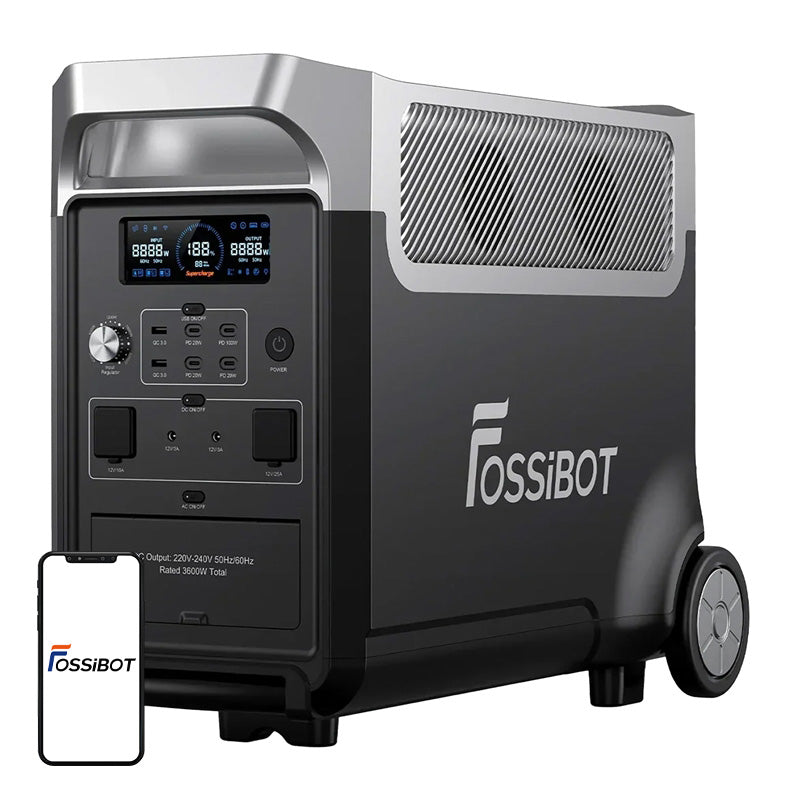 FOSSIBOT F3600 Pro 3600W Charging Station (Black) - Image 1