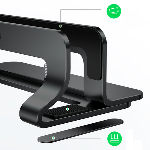 Ugreen Aluminum Vertical Stand Holder Stand for MacBook Laptop Tablet Silver (20471 LP258)