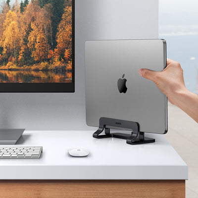 Ugreen Aluminum Vertical Stand Holder Stand for MacBook Laptop Tablet Silver (20471 LP258)