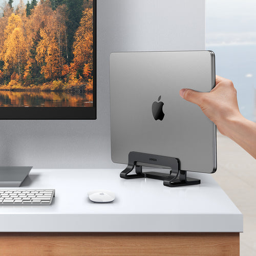 Ugreen Aluminum Vertical Stand Holder Stand for MacBook Laptop Tablet Silver (20471 LP258)