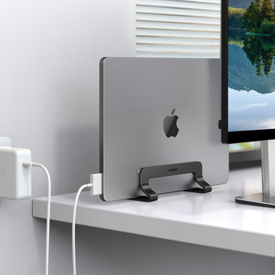 Ugreen Aluminum Vertical Stand Holder Stand for MacBook Laptop Tablet Silver (20471 LP258)