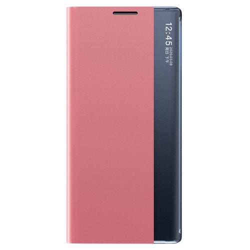 Sleep Case Bookcase Type Case with Smart Window for Xiaomi Redmi K40 Pro+ / K40 Pro / K40 / Poco F3 pink — Hurtel