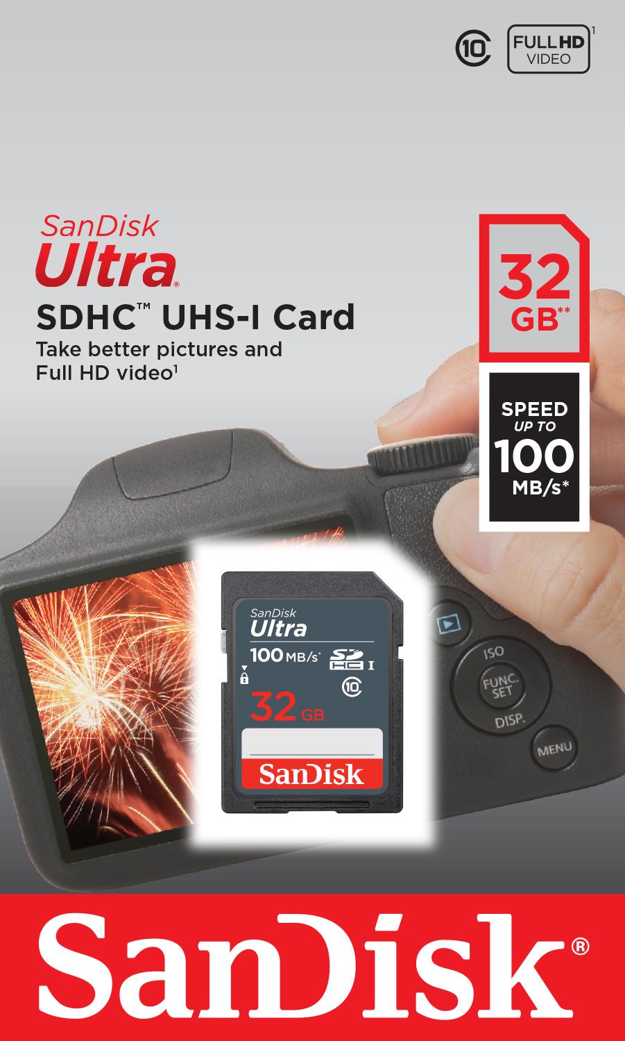 MEMORY SDHC 32GB UHS-I/SDSDUNR-032G-GN3IN SANDISK