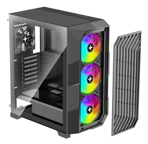Case XILENCE ATX/micro ATX/Mini-ITX Black Midi Tower PC XILENT BREEZE II X812.ARGB