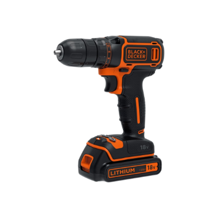 BLACK & DECKER Cordless Drill | BDCDC18B-QW | 18 V | 2x1.5 Ah | Li-Ion