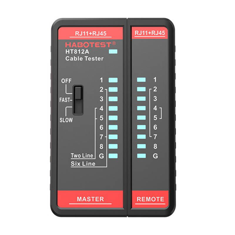 Network cable tester Habotest HT812A RJ45/RJ14/RJ12/RJ9 - Image 1