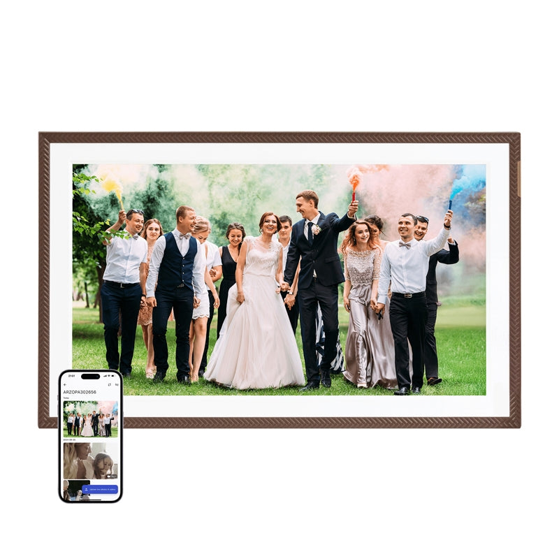 Arzopa D156 (brown) 15.6" digital photo frame - Image 1