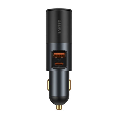 Baseus Share Together USB / USB Type C / cigarette lighter socket car charger 120W Quick Charge Power Delivery gray (CCBT-C0G