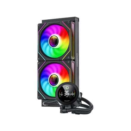 Gamemax CPU Liquid Cooler | ICEBURG 240 DIGITAL BK | Black
