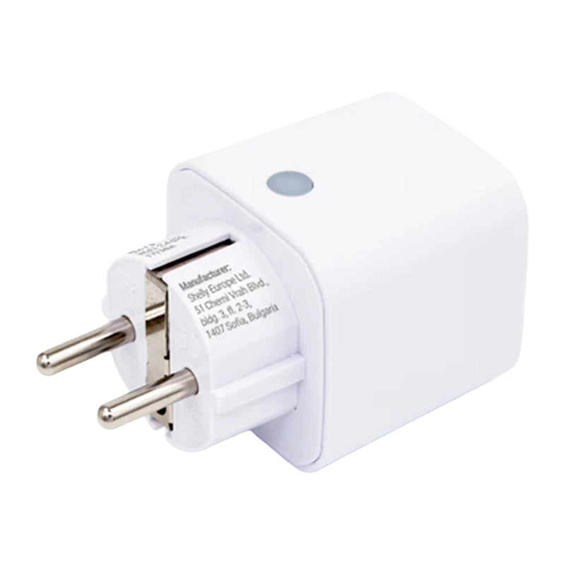 Shelly Plug M Gen3 Wi-Fi Smart Outlet (White) - Image 1