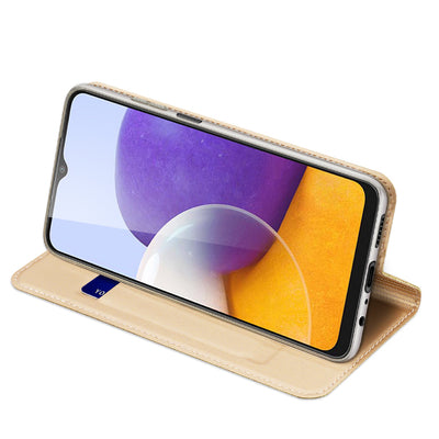 Dux Ducis Skin Pro Bookcase type case for Samsung Galaxy A22 4G golden