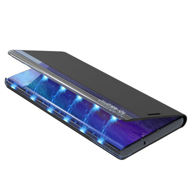 Sleep Case Bookcase Type Case with Smart Window for Samsung Galaxy A22 4G blue — Hurtel
