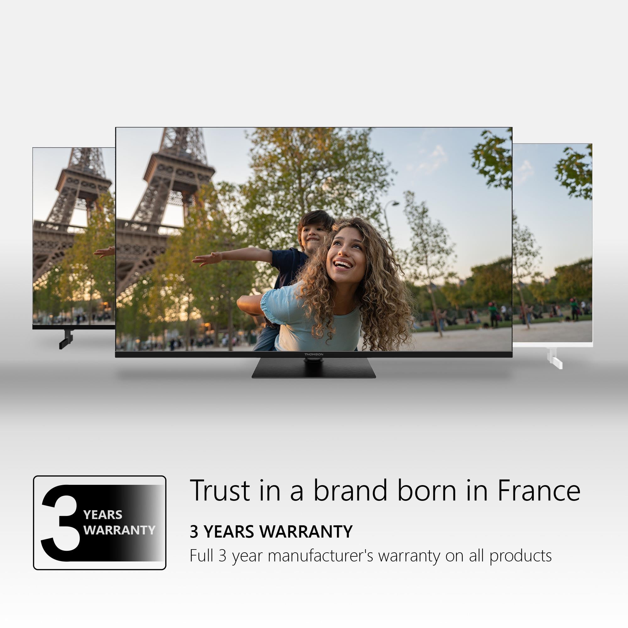 TV Set THOMSON 55" 4K/Smart QLED 3840x2160 Wireless LAN Bluetooth Google TV Black 55QG7C14