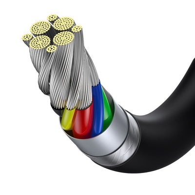 Baseus CATYS-B01 USB-C - USB-C PD QC FCP cable 100W 5A 480Mb/s 1m - black