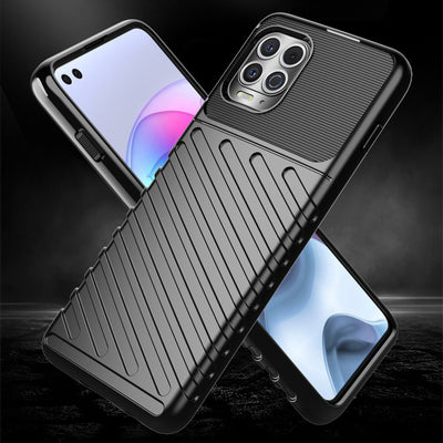Thunder Case Flexible Tough Rugged Cover TPU Case for Motorola Moto G100 / Edge S black — Hurtel