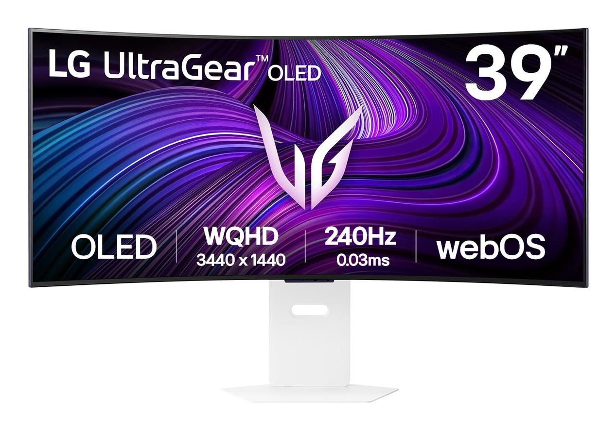 Monitor LG 39GX90SA-W 39" Gaming/Curved/21 : 9 Swivel Height adjustable Tilt Matte Panel OLED 3440x1440 21:9 240Hz 0.03 ms Speakers Colour White 39GX90SA-W