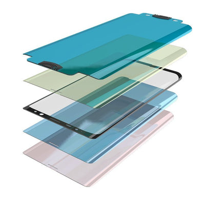 3D Edge Nano Flexi Glass Hybrid Full Screen Protector with frame for Samsung Galaxy S21+ 5G (S21 Plus 5G) black — Hurtel