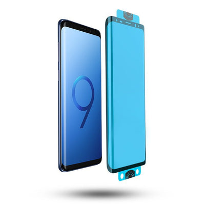3D Edge Nano Flexi Glass Hybrid Full Screen Protector with frame for Samsung Galaxy S21+ 5G (S21 Plus 5G) black — Hurtel