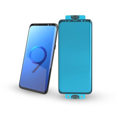3D Edge Nano Flexi Glass Hybrid Full Screen Protector with frame for Samsung Galaxy S21+ 5G (S21 Plus 5G) black — Hurtel