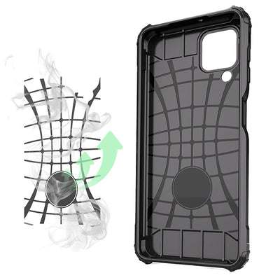 Hybrid Armor Case Tough Rugged Cover for Samsung Galaxy A22 4G blue — Hurtel