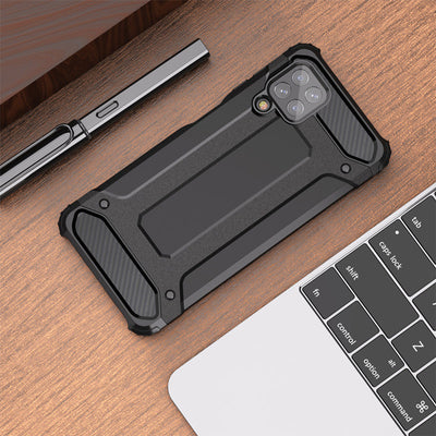 Hybrid Armor Case Tough Rugged Cover for Samsung Galaxy A22 4G golden — Hurtel