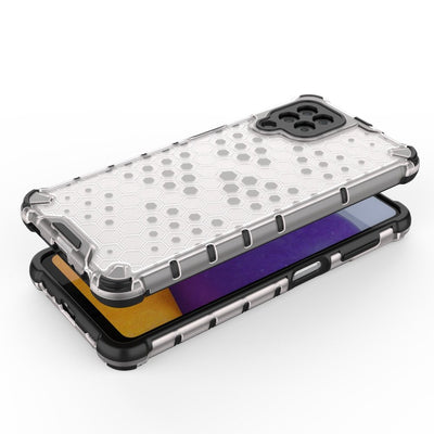 Honeycomb Case armor cover with TPU Bumper for Samsung Galaxy A22 4G black — Hurtel