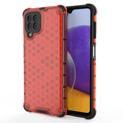 Honeycomb Case armor cover with TPU Bumper for Samsung Galaxy A22 4G red — Hurtel