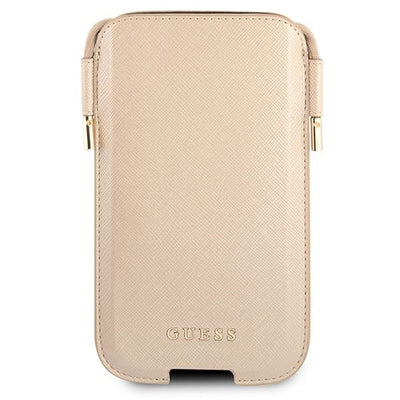 Guess Handbag GUHCP12MSAPSLG 6.1" gold/gold Saffiano