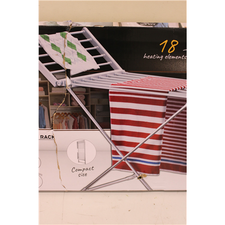 SALE OUT. | Adler Foldable electric clothes drying rack | AD 7821 | 220 W | Silver/White | DAMAGED PACKAGING