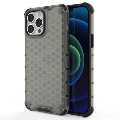 Honeycomb Case armor cover with TPU Bumper for iPhone 13 Pro Max black — Hurtel