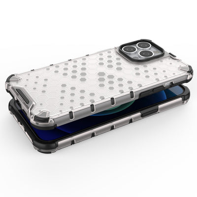 Honeycomb Case armor cover with TPU Bumper for iPhone 13 Pro Max blue — Hurtel
