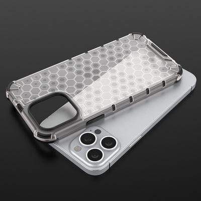 Honeycomb Case armor cover with TPU Bumper for iPhone 13 Pro Max blue — Hurtel